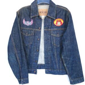 Gap Jacket Mens XS Blue Trucker Long Sleeves Dark Wash Blue Jean Denim P…